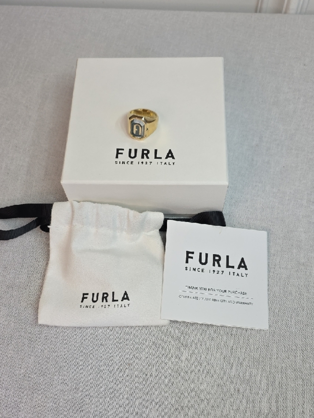 Furla Octagonal Logo Ring - Picture 5 of 5